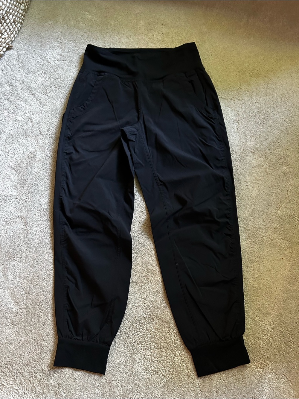 Prana Black High-Rise Track Joggers women’s small